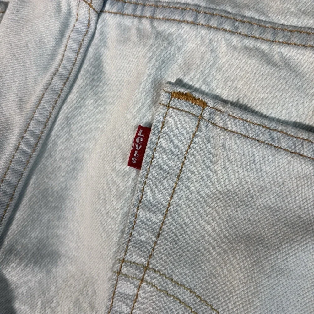 Levi's 511 Jeans Mens 36x30 Light Wash Distressed Streetwear Slim Fit Blue Denim